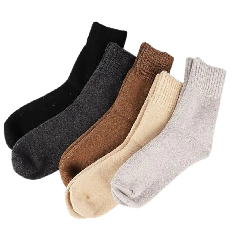5er-Set Damen-Socken aus Wollmix bis zum Unterschenkel für den Winter