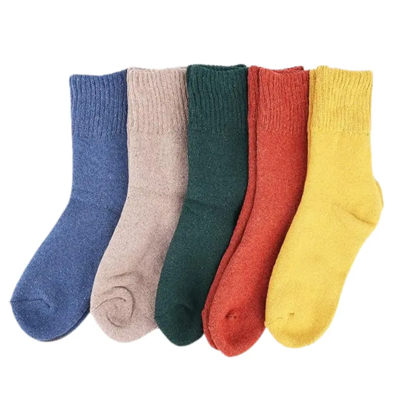 5er-Set Damen-Socken aus Wollmix bis zum Unterschenkel für den Winter