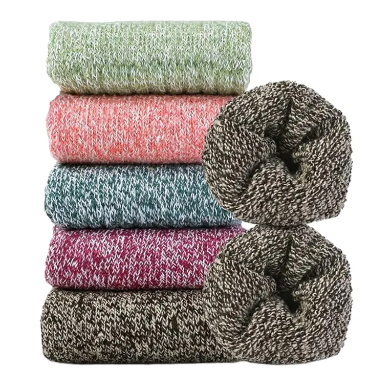 5er-Set Damen-Socken aus Wollmix bis zum Unterschenkel für den Winter