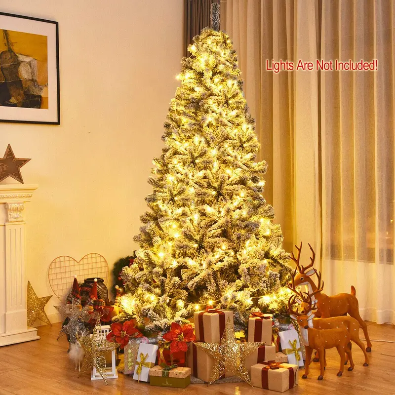 6 Fuß / 9 Fuß geschneite Weihnachtsbaum, klappbarer Kiefernbaum