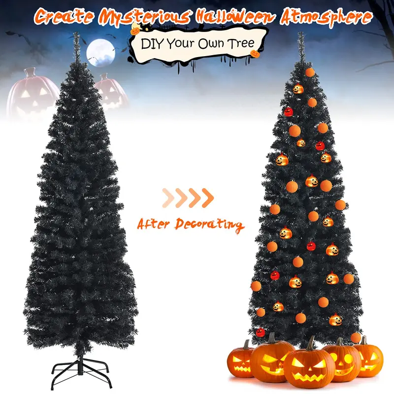 6-Fuß-blaue Bleistift-Weihnachtsbaum-Kunststoffbaum