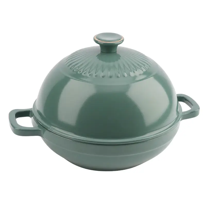 6-Quart-Emaille-Gusseisen-Brotbackofen mit gewölbtem Deckel