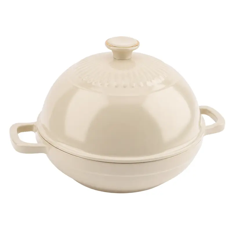 6-Quart-Emaille-Gusseisen-Brotbackofen mit gewölbtem Deckel