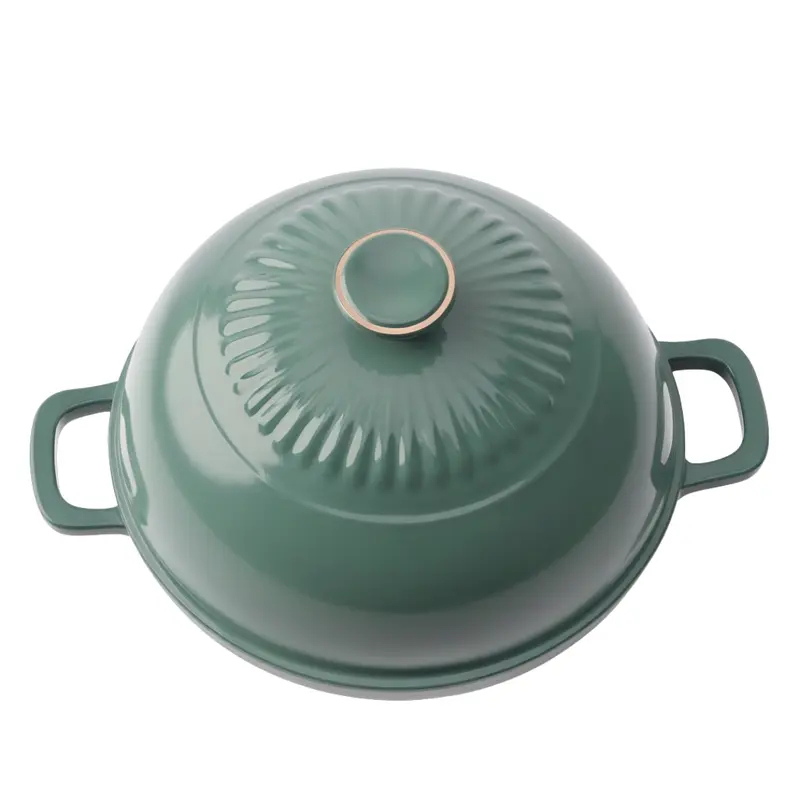 6-Quart-Emaille-Gusseisen-Brotbackofen mit gewölbtem Deckel
