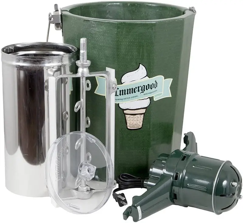 – 6-Quart-Klassischer Eismaschine mit Motor
