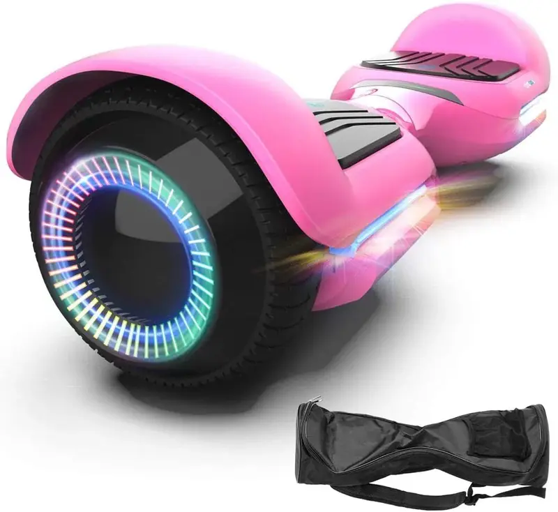6,5-Zoll-Scooter Swift mit leuchtenden Rädern, intelligenter selbstbalancierender Hoverboard mit Musiklautsprecher, App-Steuerung und UL2272-Zertifizierung
