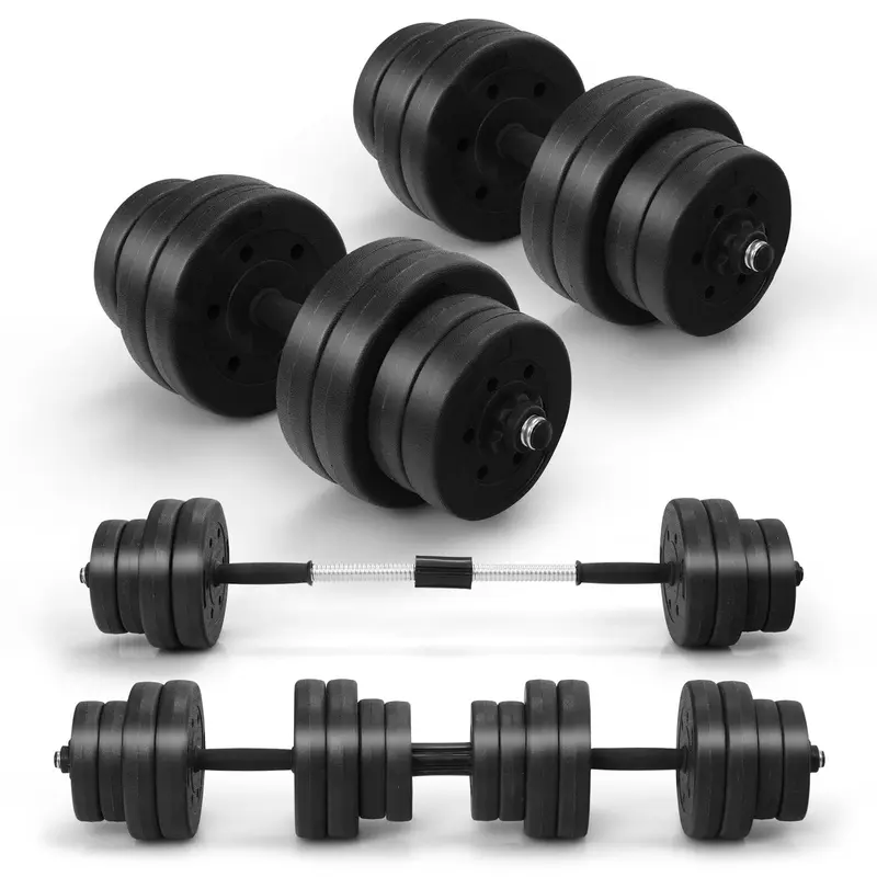 66 lbs Fitness-Hantelset mit verstellbaren Gewichtsscheiben und Griffstange