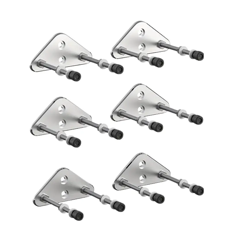 6er-Pack Aluminium-Wandhalterungen für Skateboard-Decks