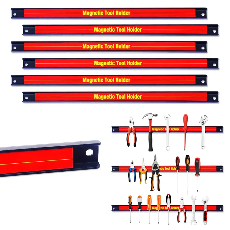 6er-Set magnetische Werkzeughalter, 45 cm lang