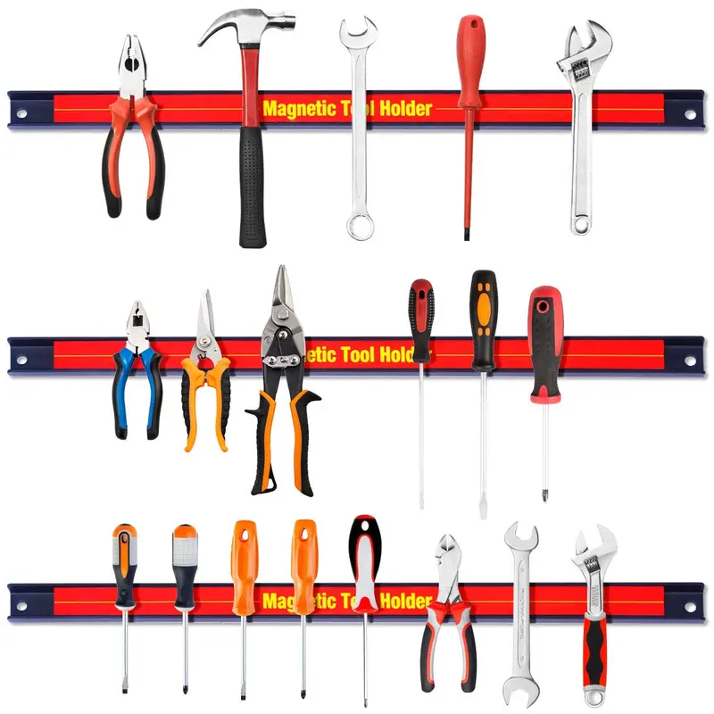 6er-Set magnetische Werkzeughalter, 45 cm lang