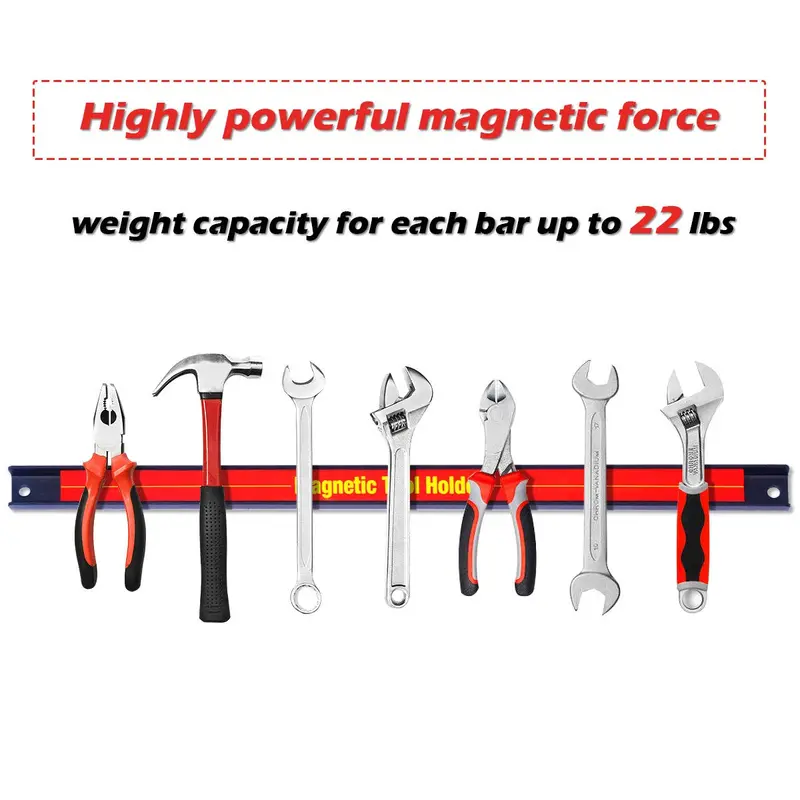 6er-Set magnetische Werkzeughalter, 45 cm lang