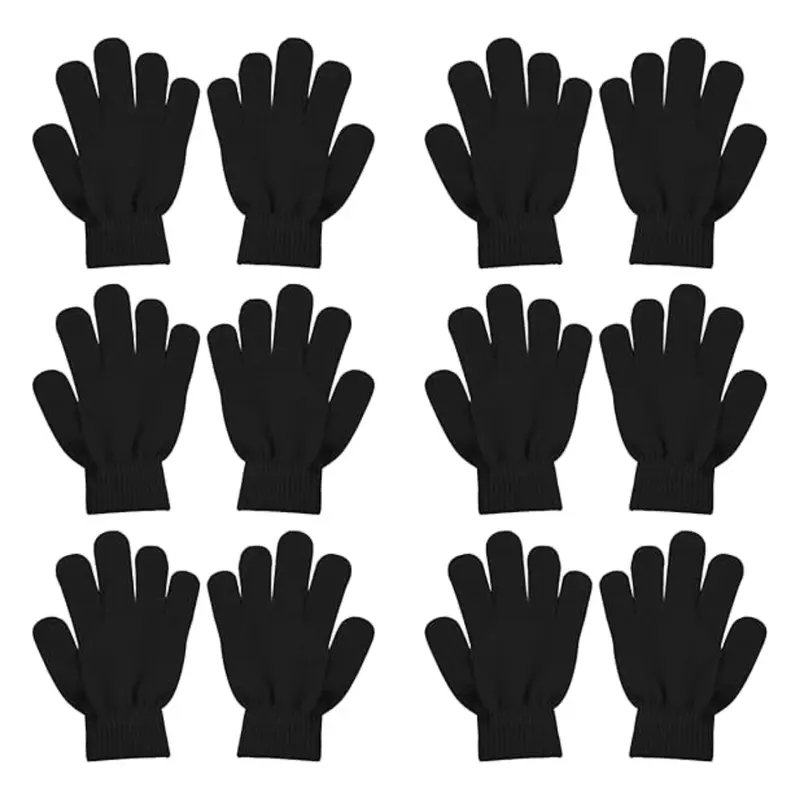 6er-Set unisex Strickhandschuhe aus Acryl für den Winter