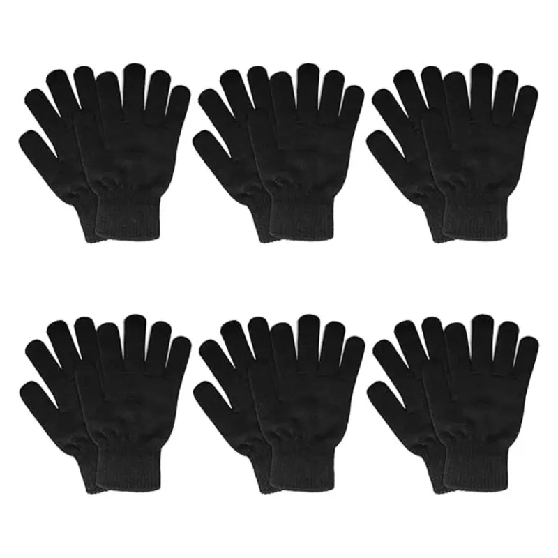 6er-Set unisex Strickhandschuhe aus Acryl für den Winter 2