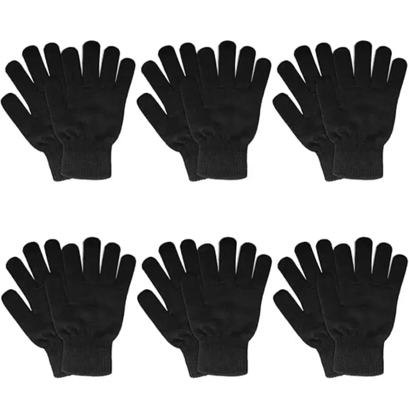 6er-Set unisex Strickhandschuhe aus Acryl für den Winter