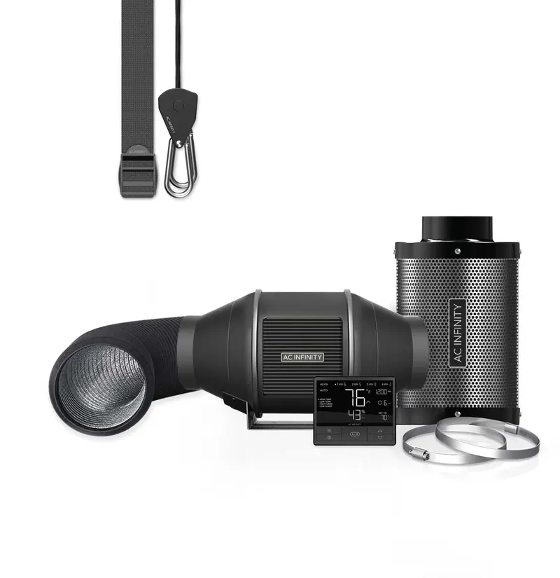 AC Infinity Luftreinigungs-PRO-Set 10 cm (4 Zoll), Cloudline-Lüfter für Einbau