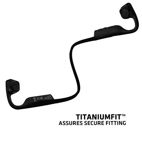 AFTERSHOKZ Titanium Knochenleitungskopfhörer mit drahtloser Bluetooth-Verbindung, schwarz