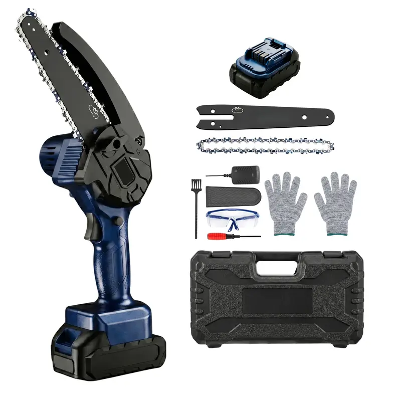 Akku-Mini-Kettensäge mit automatischem Schmiersystem
