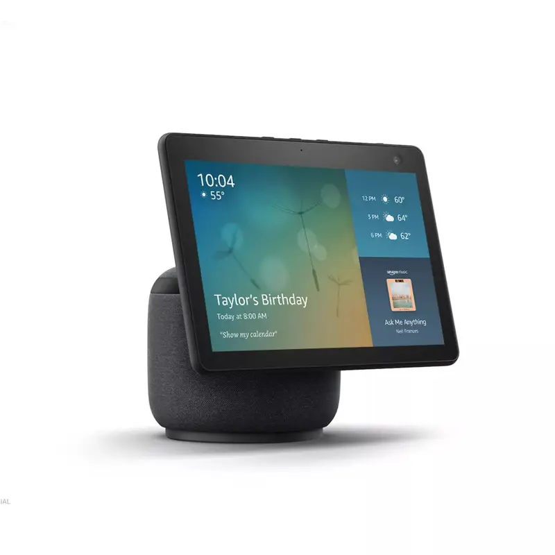 Amazon Echo Show 10 (3. Generation) HD-Smart-Display mit Alexa, 10,1-Zoll-Bildschirm, 13-MP-Kamera, Farbe: Anthrazit