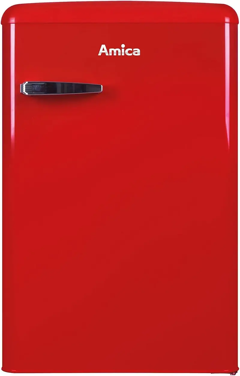 Amica KGC 15632 T Retro-Kühl-Gefrier-Kombination / Ice Blue (Türkis) / 144 cm (H) × 55 cm (B) × 62 cm (T) / Retro-Design / Kühl-Gefrier-Kombination