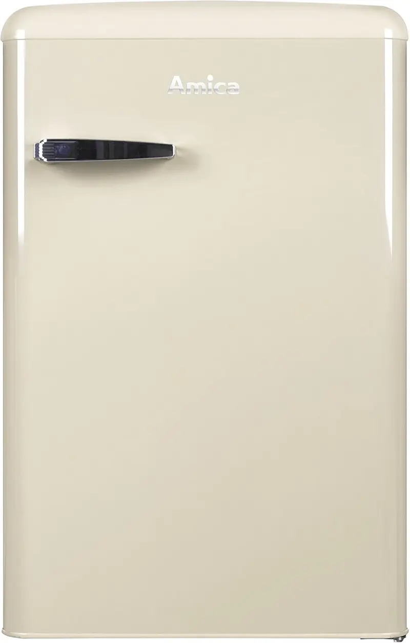 Amica KGC 15632 T Retro-Kühl-Gefrier-Kombination / Ice Blue (Türkis) / 144 cm (H) × 55 cm (B) × 62 cm (T) / Retro-Design / Kühl-Gefrier-Kombination