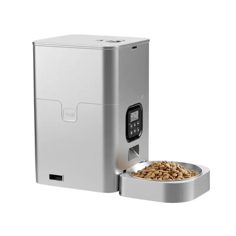 Automatischer Haustierfutterautomat für Katzen und Hunde, programmierbarer Futterspender 2
