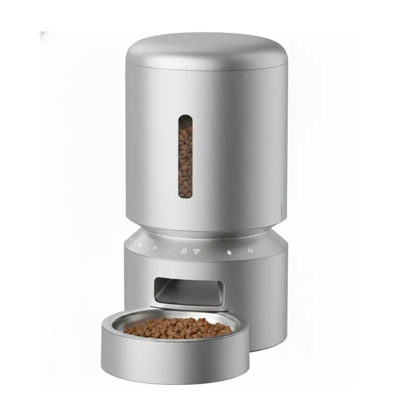 Automatischer Katzen- und Hundefutterautomat mit 5 L Fassungsvermögen, WLAN-Funktion, Zeiteinstellung und Sprachaufnahme 2