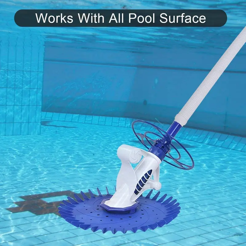 Automatischer Swimmingpool-Reiniger-Set mit 32'6" Schläuchen und Wandkletterfunktion für eingebaute Pools 2