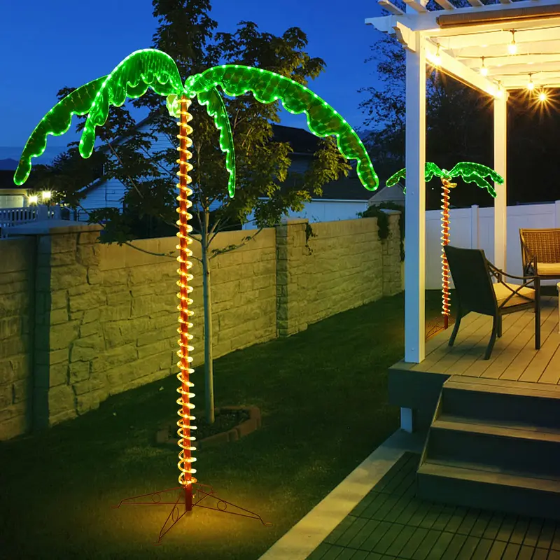 Beleuchtete Palmen für Außengelände und Terrasse 2