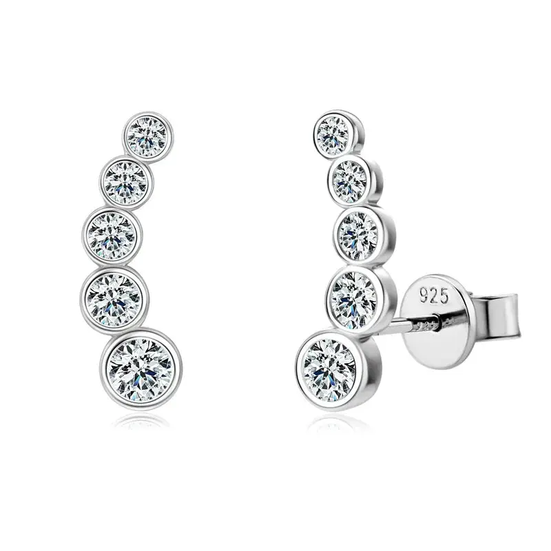 Bezel-Climber-Ohrringe