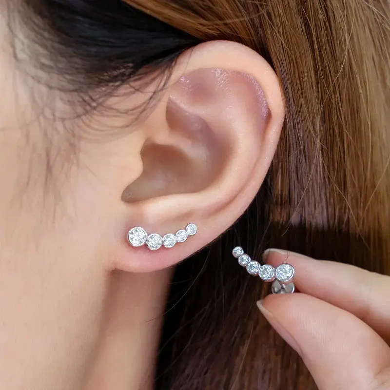 Bezel-Climber-Ohrringe
