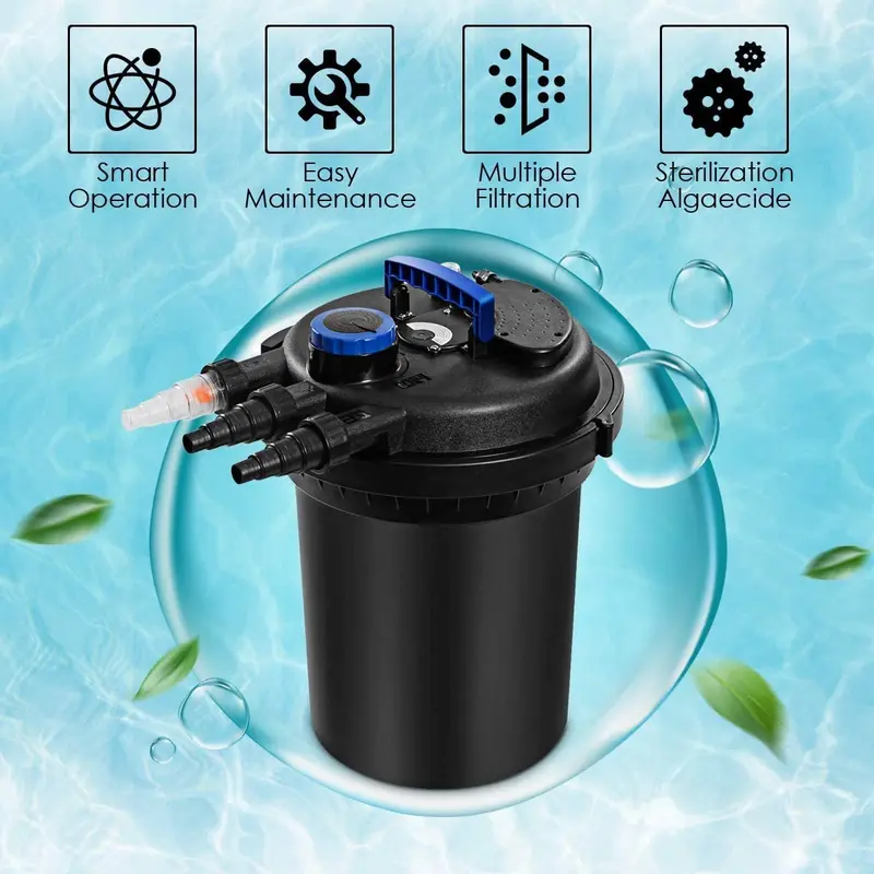 Bio-Druckfilter für Teiche mit 13-W-UVC-Sterilisator