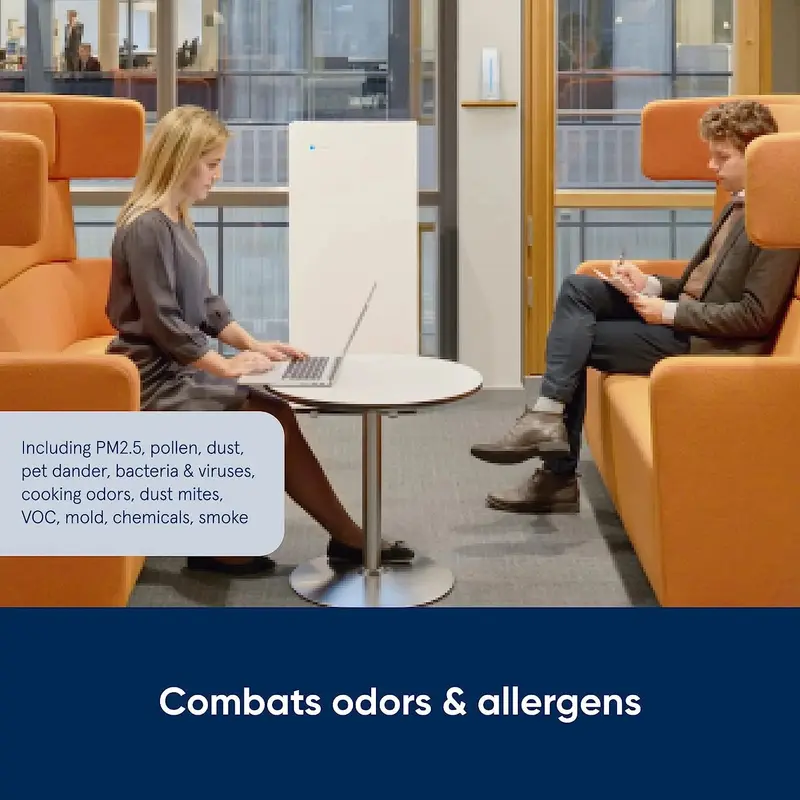 BLUEAIR Pro Luftreiniger für Allergien, Schimmelpilz, Rauch und Staub – für große Büroflächen und Eingangsbereiche, Modell Pro XL, Weiß