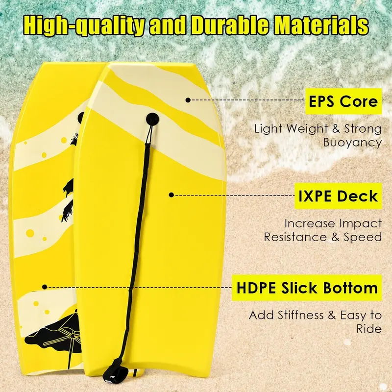 Bodyboard, leichter Bodyboard mit EPS-Kern