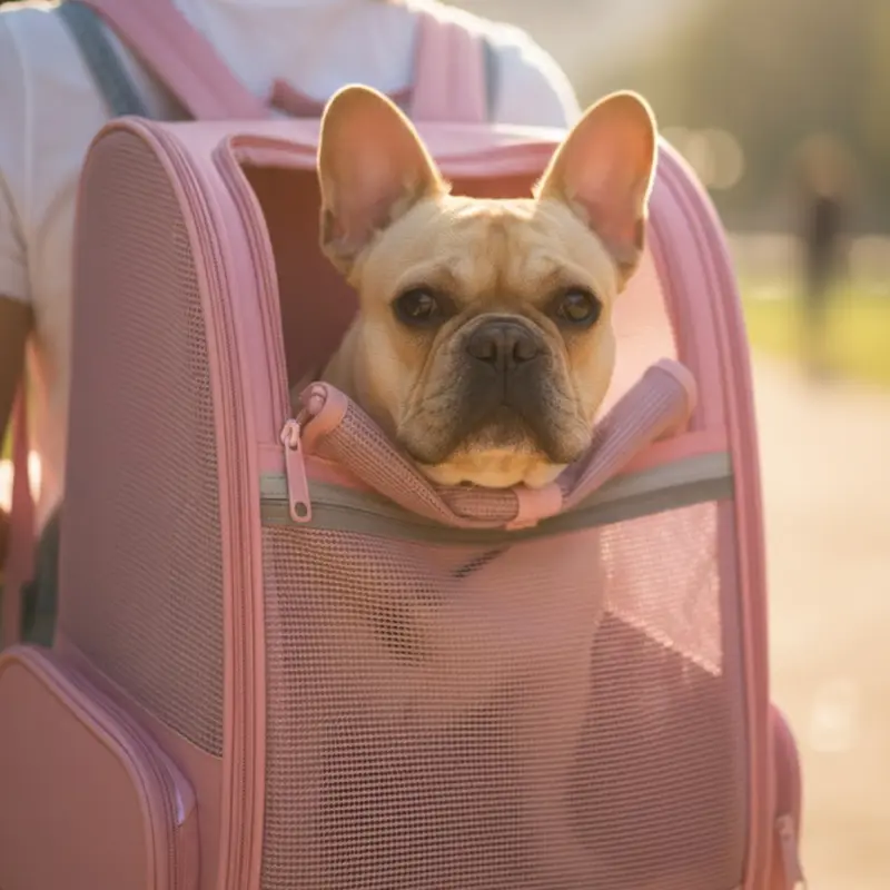 Bubble-Tier-Rucksack-Tragetasche mit Netzseiten und herausnehmbarer Unterlage