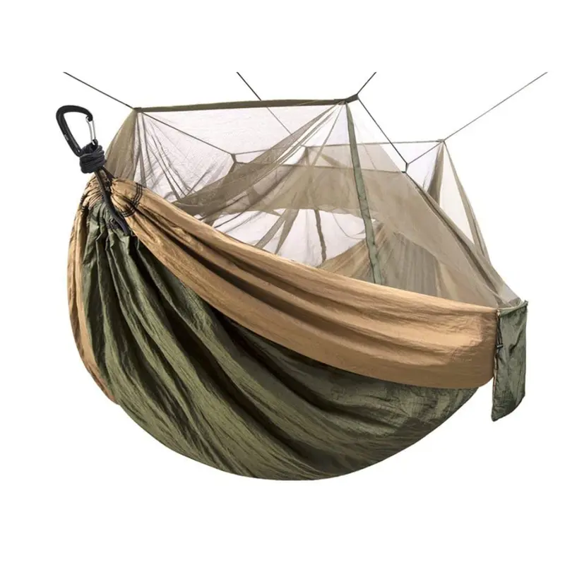 Camping-Hängematte mit Insektenschutznetz, 78 × 118 Zoll für Outdoor-Aufhängung