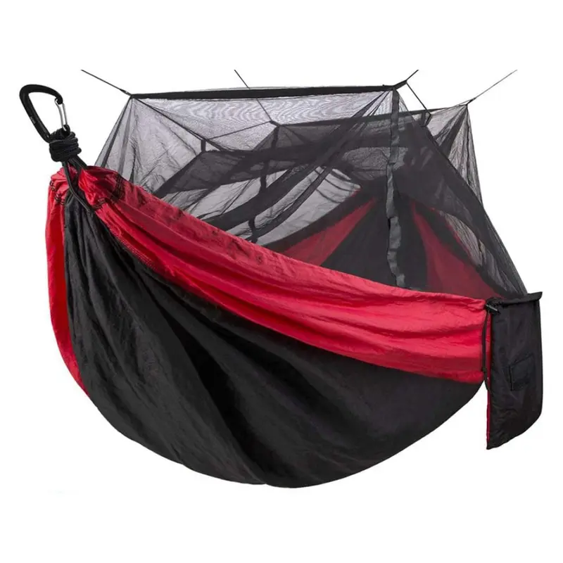Camping-Hängematte mit Insektenschutznetz, 78 × 118 Zoll für Outdoor-Aufhängung