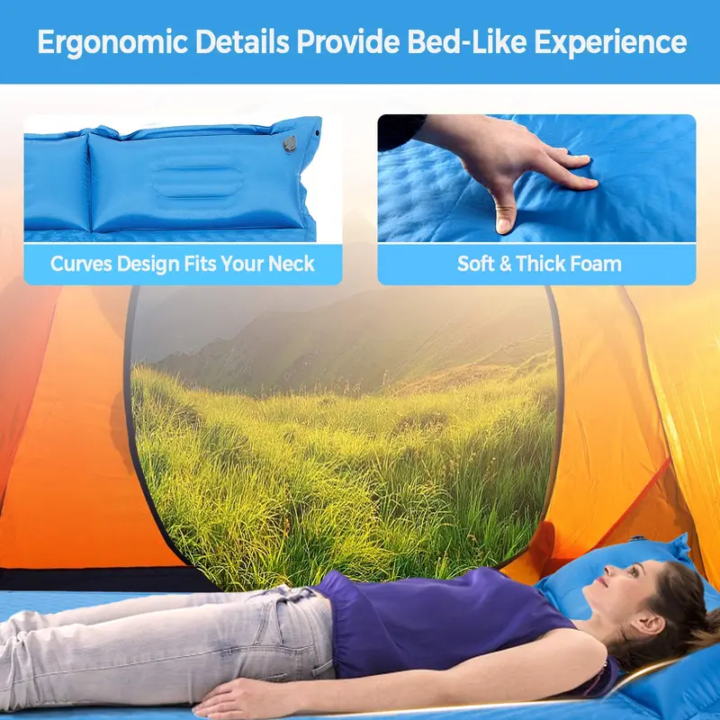 Camping-Schlafmatte aus Schaumstoff, selbstaufblasbare Camping-Matte