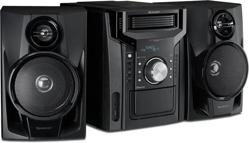 CD-BH950 240 W, 5-Wege-Mini-Regal-Lautsprechersystem mit Kassettendeck und Bluetooth