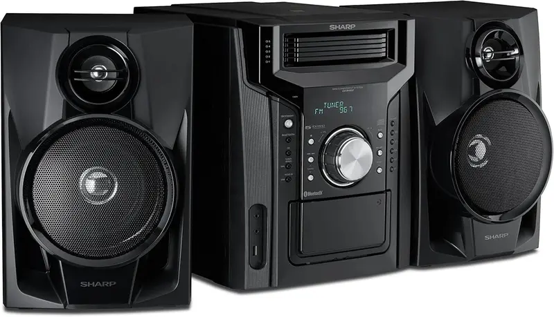 CD-BH950 240 W, 5-Wege-Mini-Regal-Lautsprechersystem mit Kassettendeck und Bluetooth