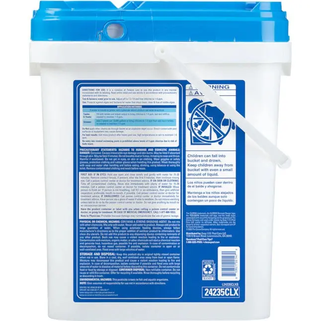 Clorox Pool&Spa XtraBlue 3-Zoll-Langzeit-Chlor-Tabletten, 35-lb-Eimer, 3-Zoll-Pool-Chlor-Tabletten 2