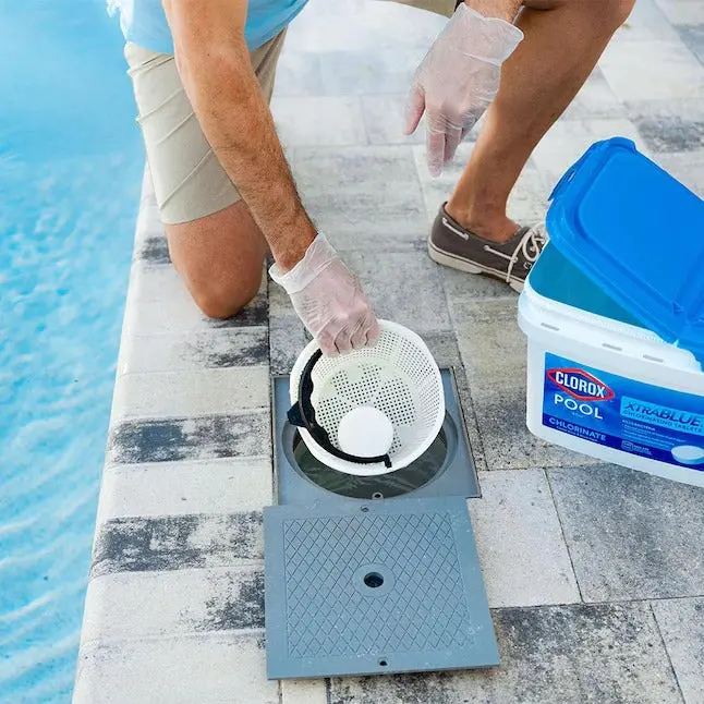Clorox Pool&Spa XtraBlue 3-Zoll-Langzeit-Chlor-Tabletten, 35-lb-Eimer, 3-Zoll-Pool-Chlor-Tabletten