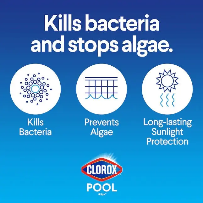 Clorox Pool&Spa XtraBlue 3-Zoll-Langzeit-Chlor-Tabletten, 35-lb-Eimer, 3-Zoll-Pool-Chlor-Tabletten