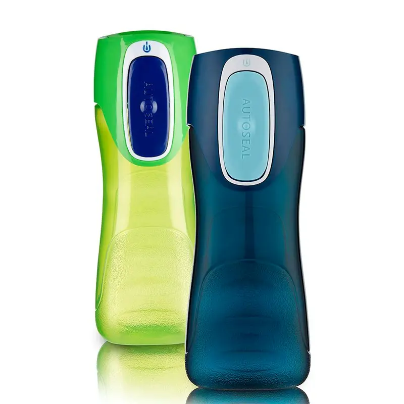 Contigo® Trekker Kinder-Trinkflasche mit AUTOSEAL®-Verschluss, 14 oz, 2er-Pack – Granny Smith & Nautical