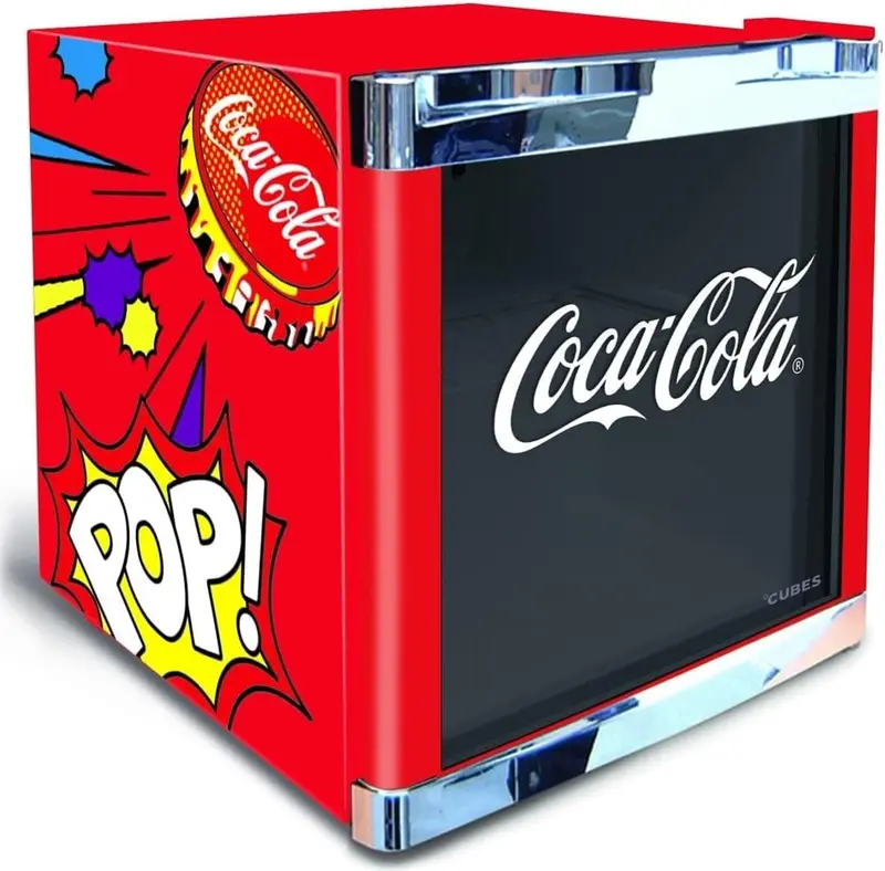°CUBES Flaschenkühlschrank Coca-Cola Classic / 51 cm Höhe / 98 kWh/Jahr / 48 L Kühlteil