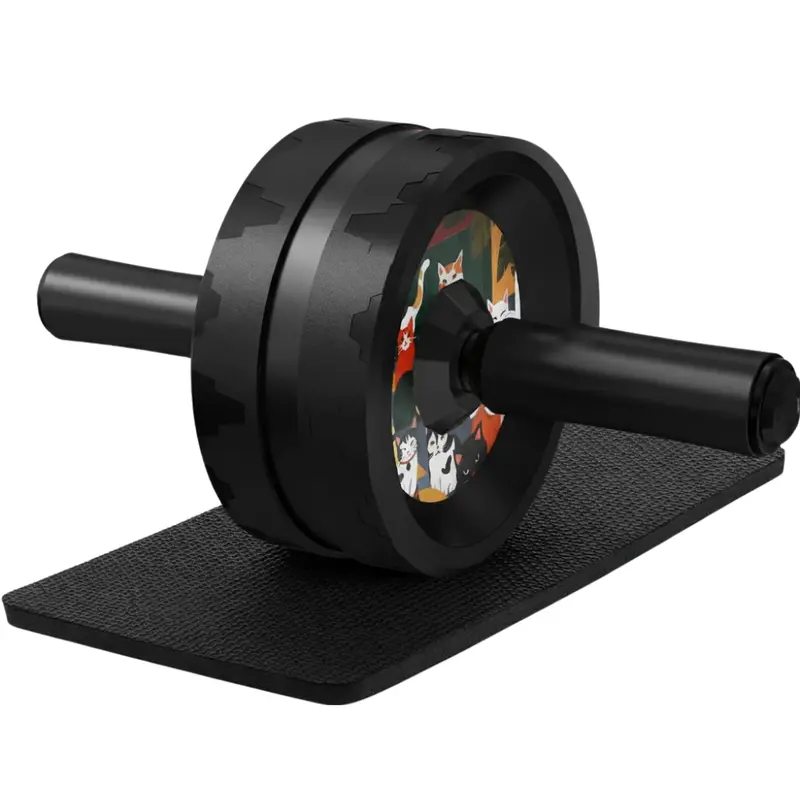 Dual-Rad-Ab-Roller mit Stahlkern und Knie-Matte 2