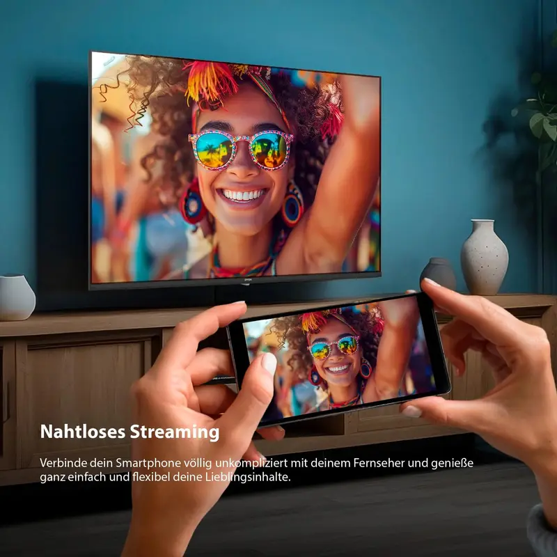 DYON ULTIMAX 40F-TI – 40-Zoll-(100-cm-)Full-HD-Smart-TV mit Tizen-Betriebssystem, Triple-Tuner (DVB-C/-S2/-T2), Smart- und Gaming-Hub, Prime Video, Netflix, Disney+ [2025]