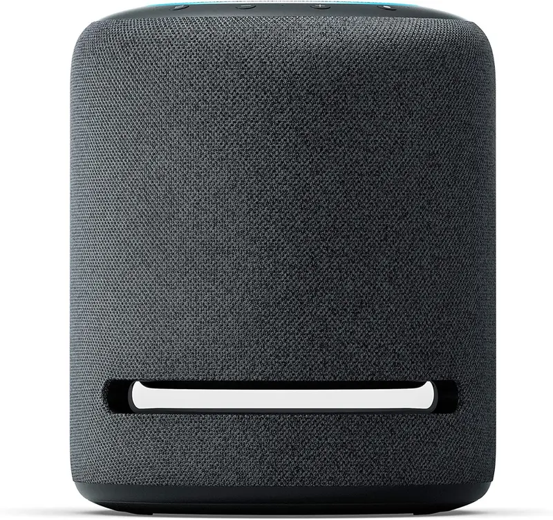 Echo Studio (neueste Generation) | Der beste Klang, den unsere intelligenten WLAN- und Bluetooth-Lautsprecher je geboten haben – mit Dolby Atmos, 3D-Audio, Smart-Home-Hub und Alexa | Weiß