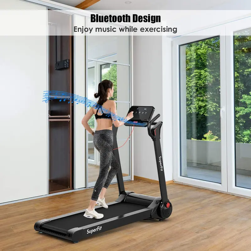 Elektrisches Klapp-Laufband mit 2,25 PS Leistung – montagefreundliches Design mit 8-Stufen-Dämpfungssystem
