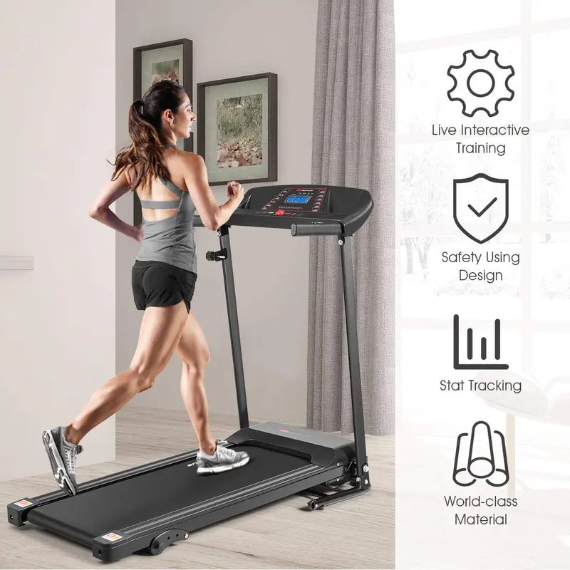 Elektrisches Klapp-Laufband mit verstellbarer Neigung und geräuschreduziertem Design 2