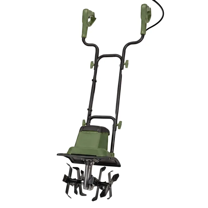 Elektro-Gartengrabbel mit Kabel, 10,5 A, Boden-Drehsystem